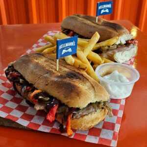 2 Lomos en Frances de Cerdo BBQ + Papas Fritas